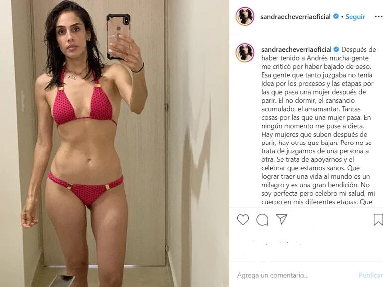 Sandra Echeverr A Pos En Bikini Para Responder A Sus Cr Ticos No Soy Perfecta Pero Celebro