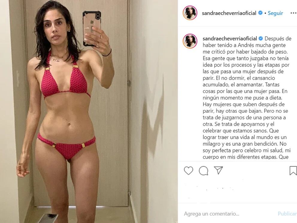 Sandra Echeverr A Pos En Bikini Para Responder A Sus Cr Ticos No Soy Perfecta Pero Celebro