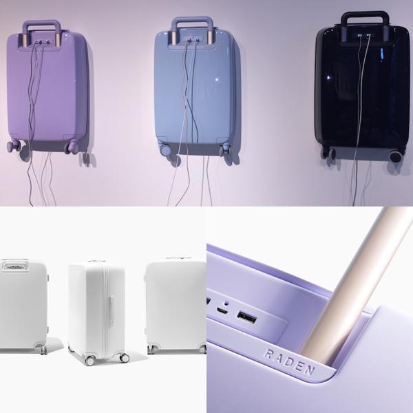 Las maletas Raden cuentan con tres entradas USB que permiten cargar dispositivos móviles sin depender de las tomas eléctricas en aeropuertos