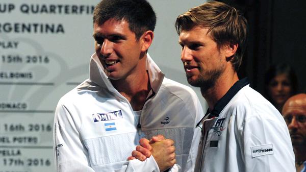 Delbonis y Seppi abrirán la jornada de Copa Davis en Italia (Télam)