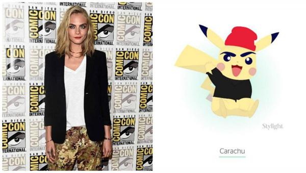 La modelo Cara Delevigne, elegida para ser “Carachu” de Pokémon (Instagram/ Stylight)