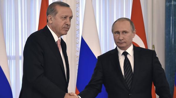 Erdogan y el ruso Vladimir Putin, en su encuentro de la semana pasada (AFP)