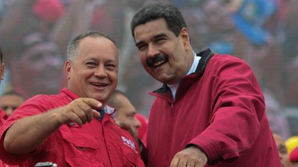 El presidente Nicolás Maduro y Diosdado Cabello, cabezas del régimen chavista