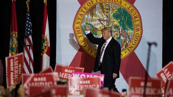 Donald Trump en Florida (AP)