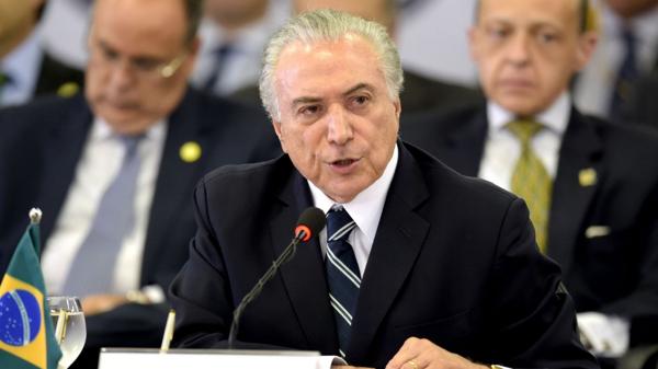 El presidente de Brasil, Michel Temer (AFP)