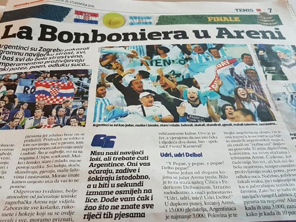 Los diarios croatas, asombrados por el aliento argentino