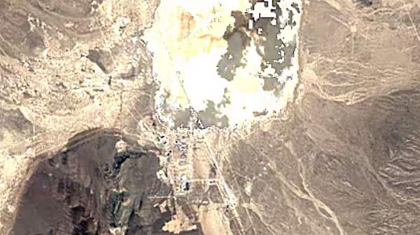Imagen satelital de la base en 1984