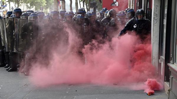 Otras protestas menores se realizaron en distintas ciudades de provincia (AFP)