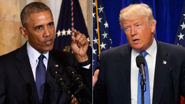 Barack Obama y Donald Trump