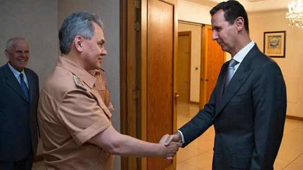 El ministro de Defensa ruso visitó al dictador sirio Bashar al Assad a mediados de junio (Interfax)