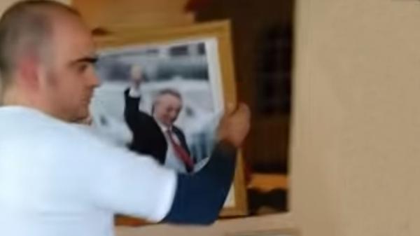 El ahora ex militante kirchnerista Sebastián Ventura