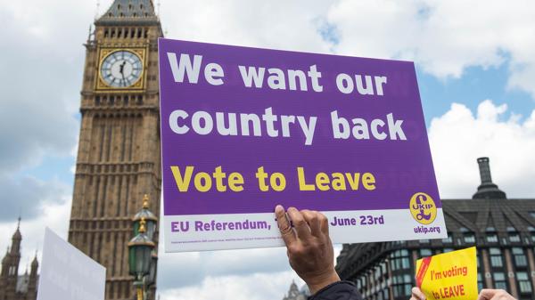 Campaña por el brexit (AFP)