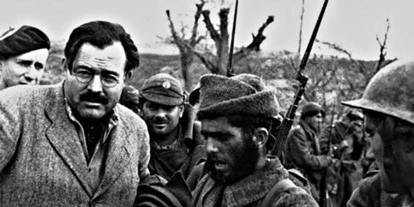 Hemingway, como corresponsal en la Guerra civil española