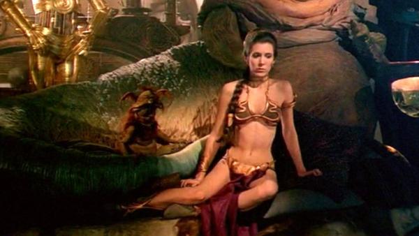 Carrie Fisher como la Princesa Leia en una escena de Star Wars Episodio VI: El regreso del Jedi en 1983