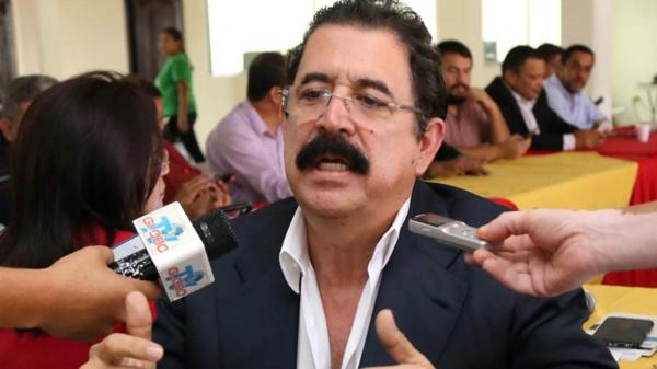 El ex presidente hondureño Manuel Zelaya, depuesto en 2009 por el Congreso al amparo de una orden del Poder Judicial