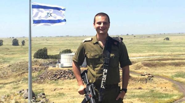 El sargento Michel Kushkov, en la frontera entre Israel y Siria