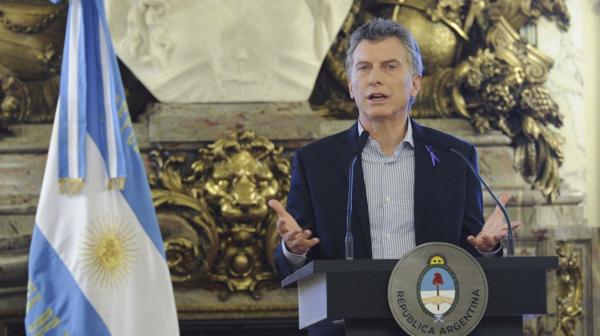 Mauricio Macri tuvo que aprender a lidiar contra el conflicto en sus discursos (Télam)