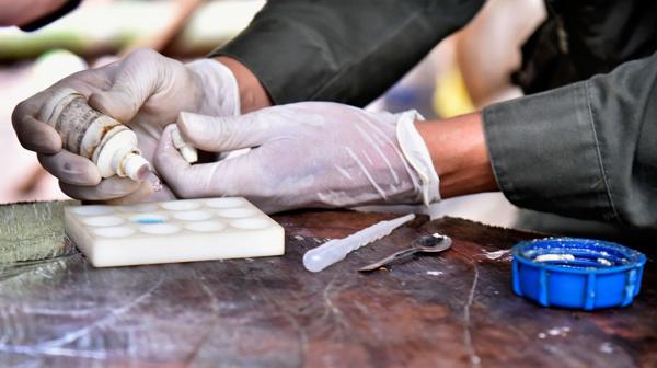 Las autoridades destruyeron en los departamentos del Meta y Guaviare 104 laboratorios para el procesamiento de cocaína (AFP)