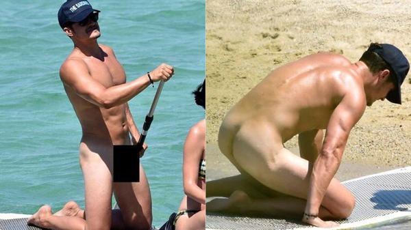 Orlando Bloom desnudo en una playa de Italia junto a Katy Perry