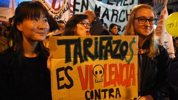 El gobierno nacional afrontó dos protestas contra la suba de tarifas (Télam)