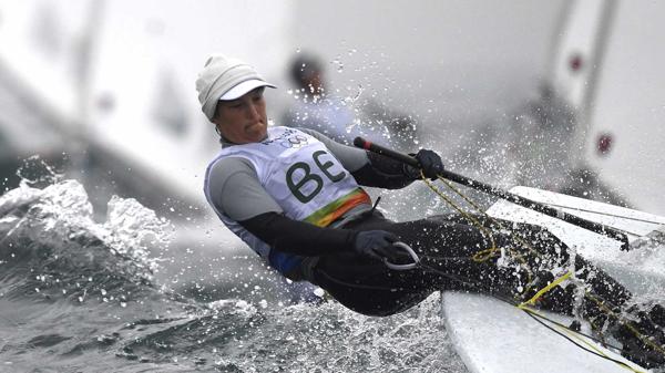 Evi van Acker consiguió el bronce en Londres 2012 (AFP)