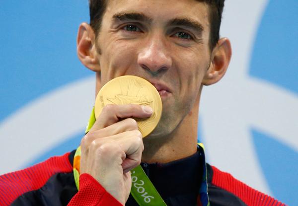 Phelps cerró su carrera olímpica con 28 medallas, 23 de ellas doradas (Reuters)