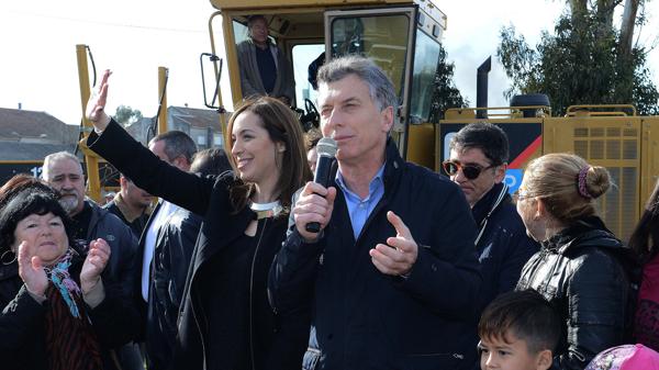 Macri y Vidal en Mar del Plata, el día de la agresión (NA)