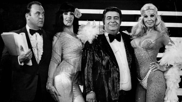 Javier Portales, Moria Casán, Jorge Porcel y Susana Giménez