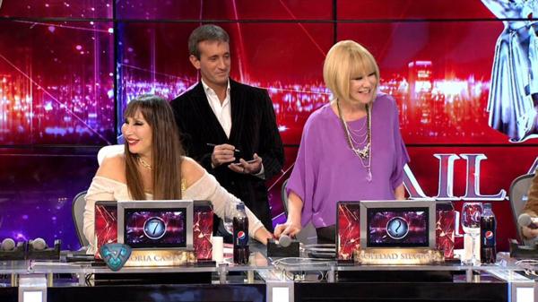 Moria Casán en el jurado del Bailando junto a Soledad Silveyra