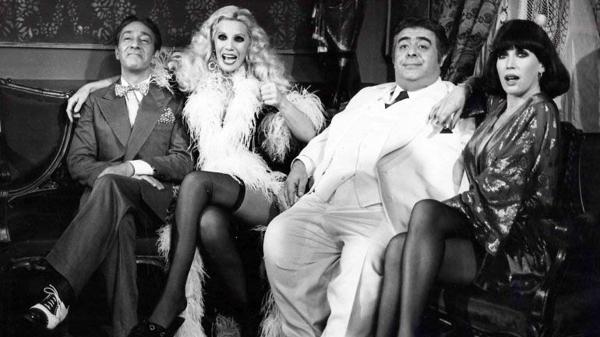 Alberto Olmedo, Susana Giménez, Jorge Porcel y Moria Casán