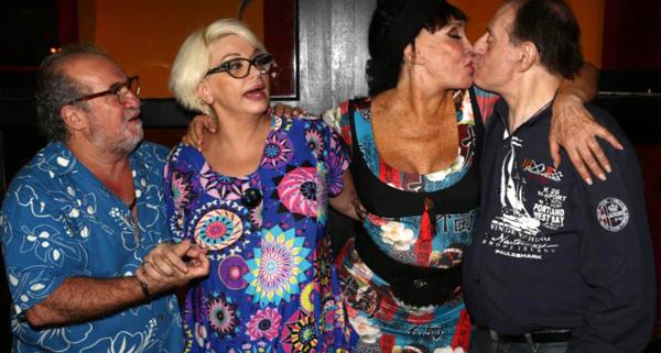 José Luis Gioia, Carmen Barbieri, Moria Casán y Tristán