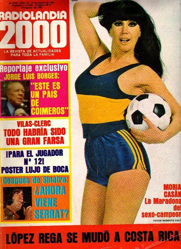 Moria Casán en la tapa de Radiolandia 2000