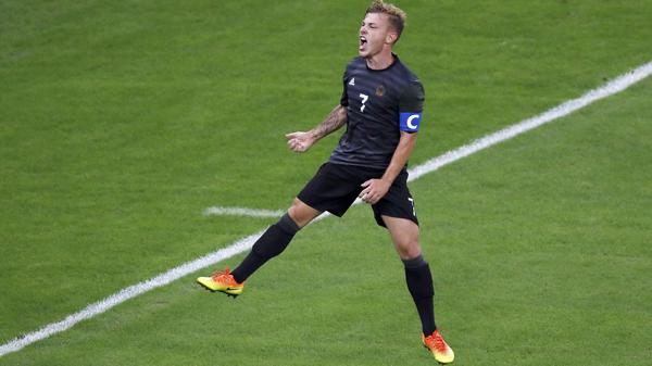 Maximilian Meyer empató el partido, tras una muy buena jugada colectiva de Alemania (Reuters)