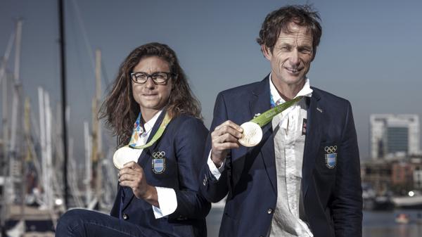 Santiago Lange y Cecilia Carranza lograron la medalla de oro en Río 2016 Ph: Gustavo Cherro/ Red Bull Content Pool