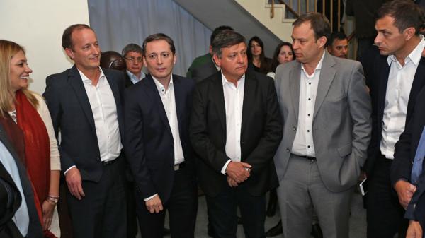 Insaurralde, Gray, Peppo y Cascallares en la reunión previa que se realizó en la Casa del Chaco