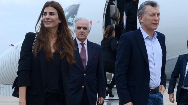 El Presidente viajó a Estados Unidos junto a su mujer, Juliana Awada (Télam