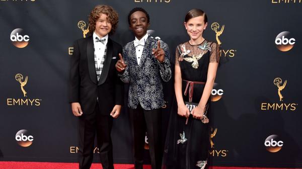 Los actores de Stranger Things en los premios Emmy (AFP)
