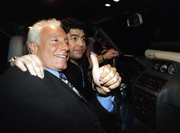 Guillermo Cóppola y Diego Maradona