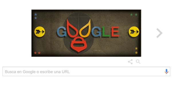 El doodle de google para homenajear a “El Santo”