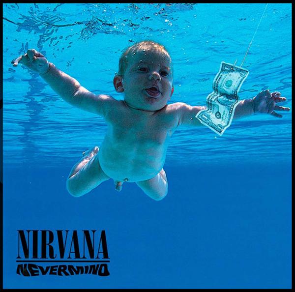 La famosa portada del álbum “Nevermind” lanzado en 1991