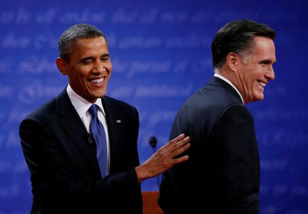 Mitt Romney, durante un debate con Barack Obama