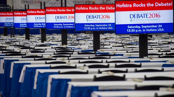 El debate presidencial tendrá lugar en la universidad de Hofstra, en Nueva York (AFP)