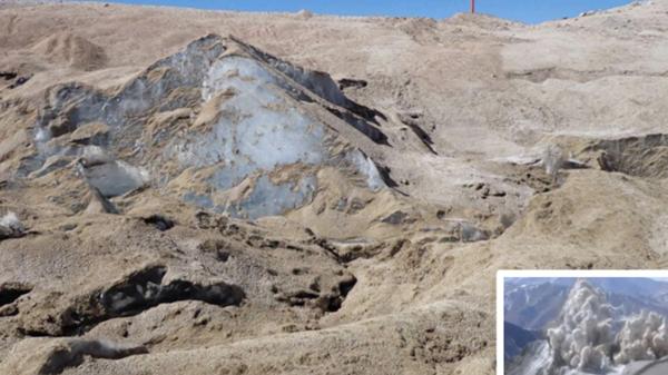 Las explosiones cubrieron del polvo el glaciar Toro 1.