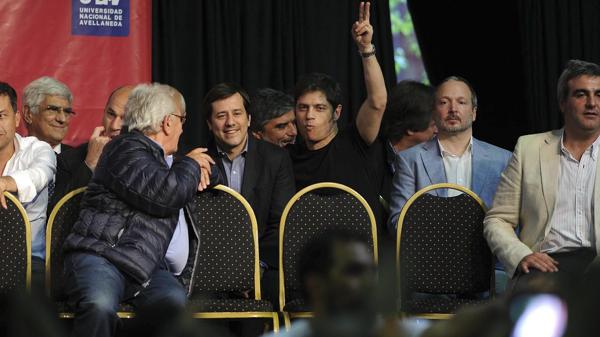 Mariano Recalde, Axel Kicillof y Martín Sabbatella