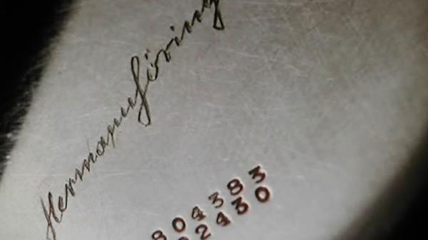 La firma de Göring, grabada en el reloj