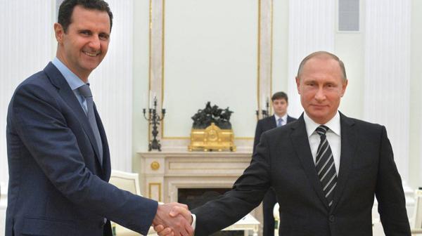 Vladimir Putin y Bashar al Assad (AP)