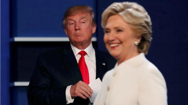 Donald Trump, del Partido Republicano, y Hillary Clinton, la candidata demócrata en 2016