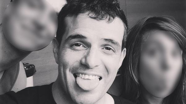 La foto del femicida Zalazar en su cuenta de Instagram, posando con compañeros en una clase de crossfit