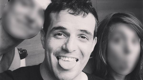 La foto con sus compañeros de crossfit