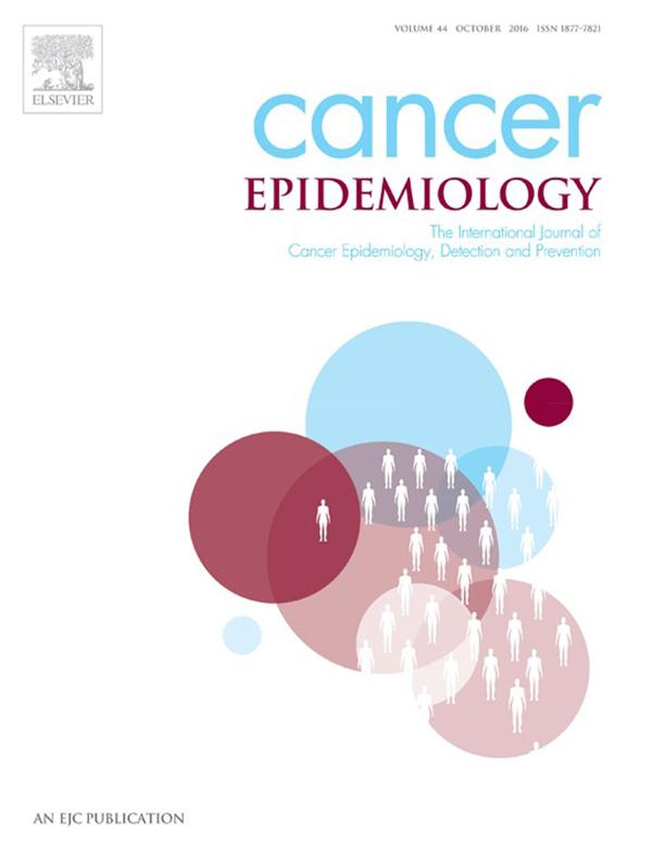 La portada del informe de Cancer Epidemiology